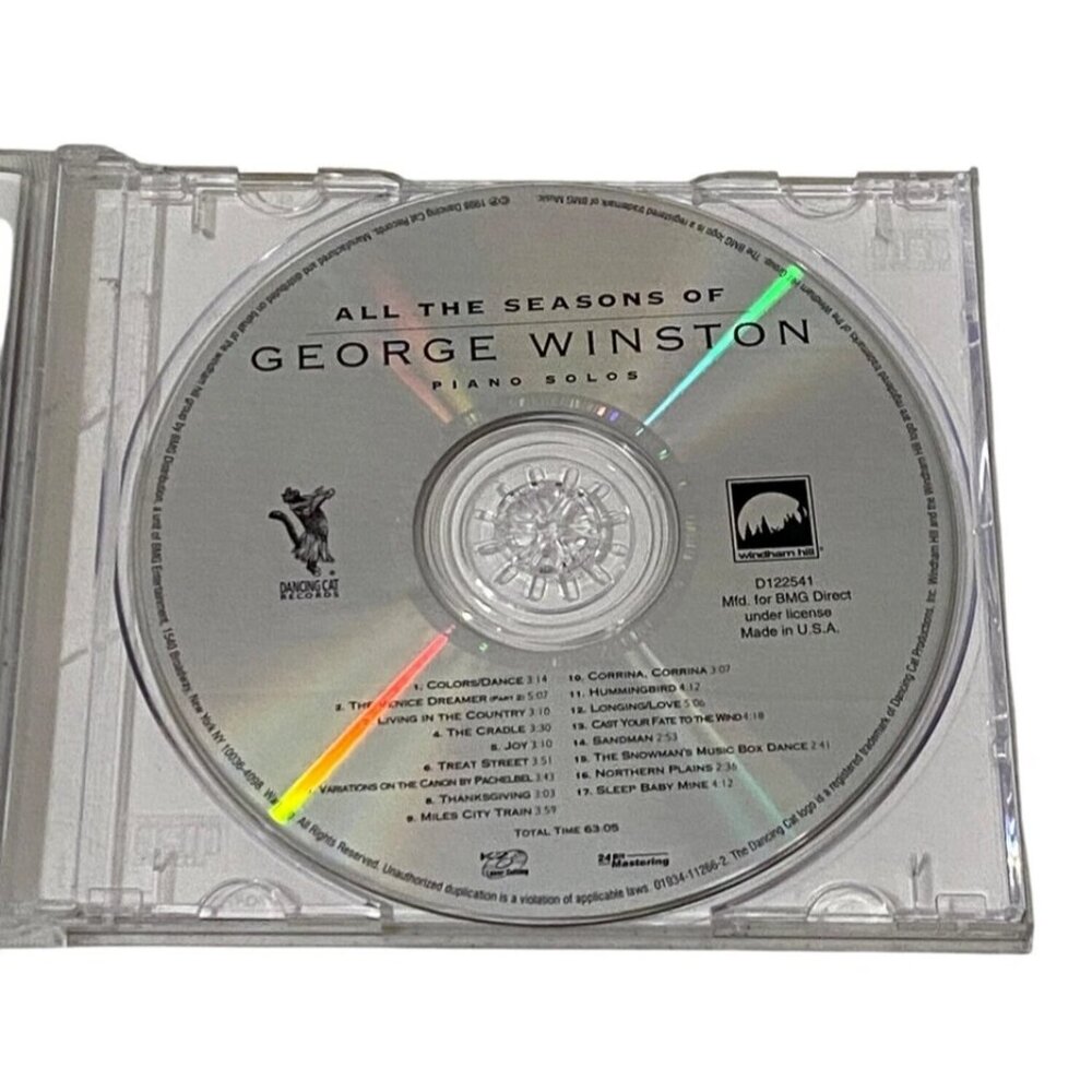 George Winston Solo Piano CD Lot of 2 Plains All the‎ Seasons Collectors Edition - Picture 6 of 7